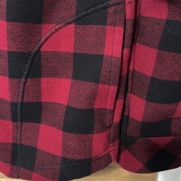 Orvis Women's Long Sleeve‎ Red and Black Buffalo Checked Plus Size Jacket XXL - Picture 4 of 6